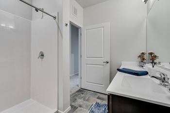 Luxury bathroom vinyl style tile